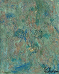 Naturens rytm – Organisk canvas tavla 41x33 cm | Handmålad akrylkonst livets rörelse